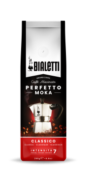 Bialetti Perfetto Moka Classico, Kaffee gemahlen