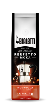 Bialetti Perfetto Moka Nocciola, Kaffee gemahlen