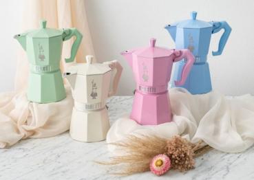 Bialetti Exclusive Moka Express pink, 3 Tassen